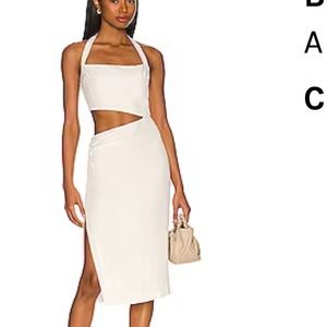 XS Amanda Uprichard Brinley Dress White